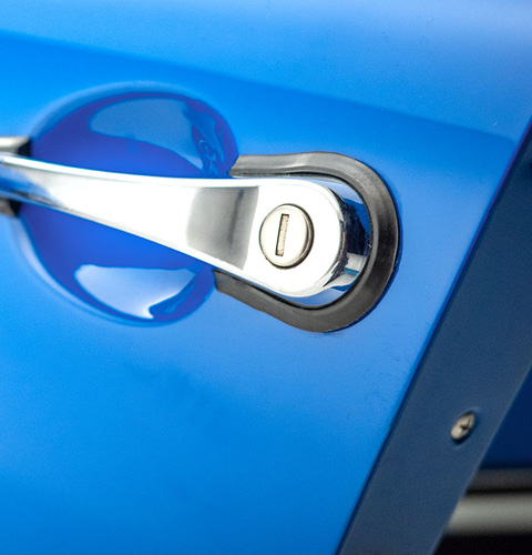 Türgriff des blauen Porsche 911 (Ur-Elfer)